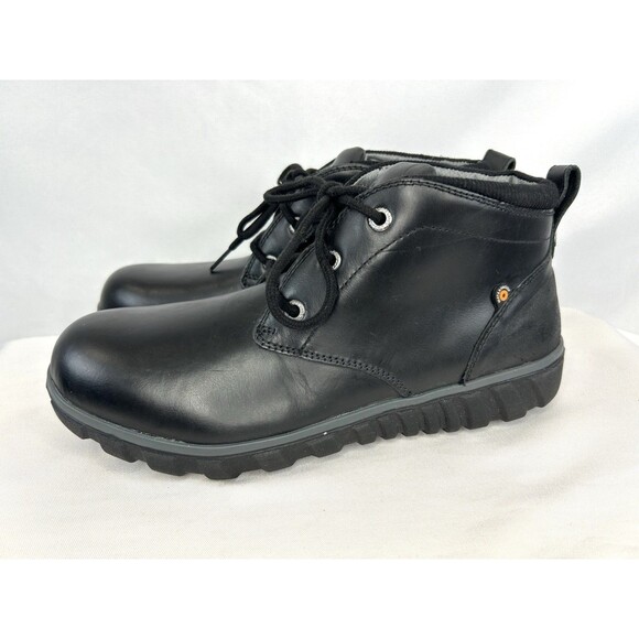 Bogs Casual Chukka Boots Men\'s Size 8.5 Leather Waterproof Black Durafresh main image 11